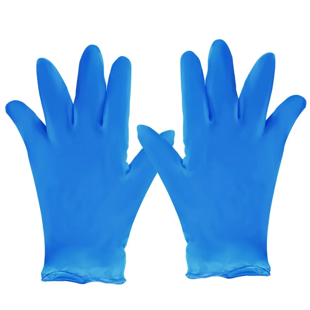 

100/2PC Disposable Latex Gloves Dishwashing Waterproof Rubber Garden Gloves Work Blue Cleaning Gloves For Household Kitchen
