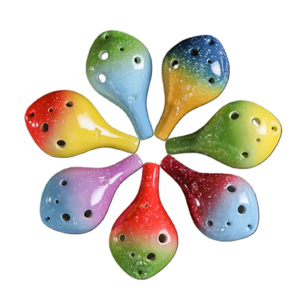 Музыкальный инструмент Ocarina 6 отверстий в стиле бутылки вина высокая C канавка для