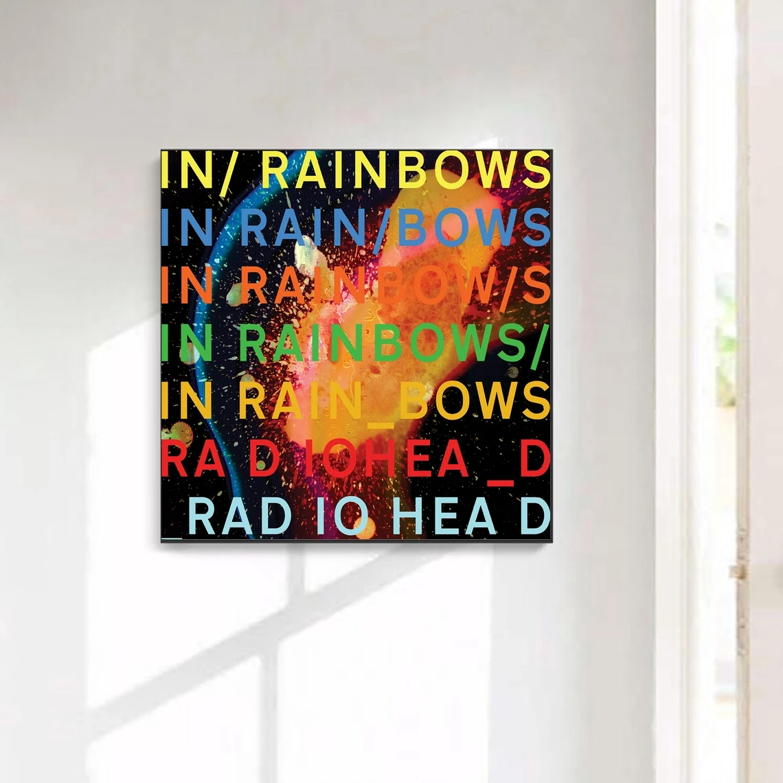 Плакат радиоголовы в радуге альбомная обложка альбома рэп плакат плакаты