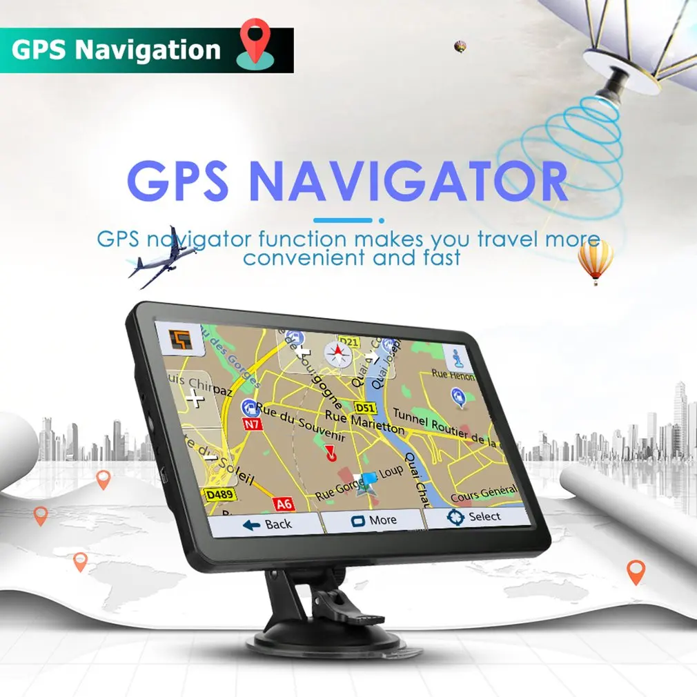 GPS-навигатор новейшая карта 7-дюймовый сенсорный экран высокой четкости