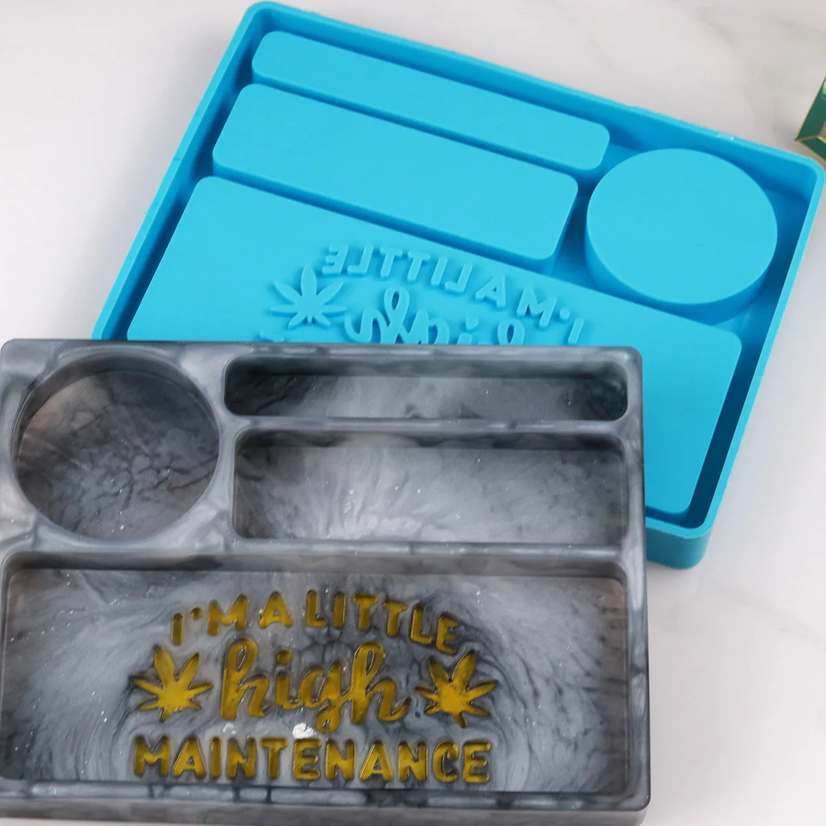 

DIY квадратный держатель ювелирных изделий силиконовая форма для DIY UV expoy украшение дома Смола ремесла литье формы