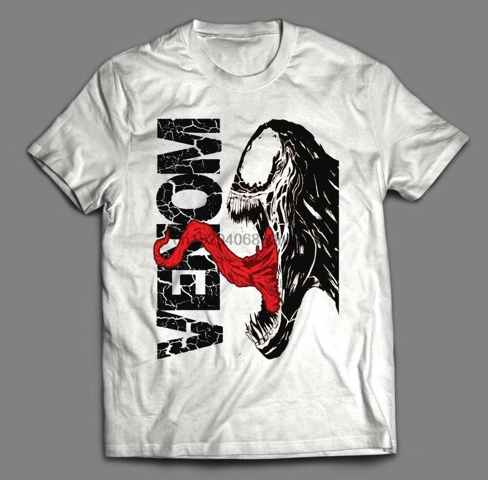 Лицевая сторона рубашки с рисунком Веном из комикса|Мужские футболки| |