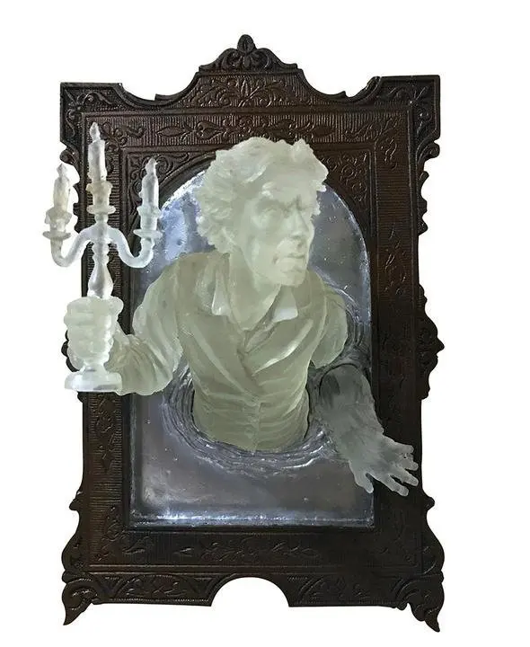 Ghost In The Mirror-placa de pared colgante para el hogar, espejo de exhibici&oacute;n luminoso de resina, creativo, accesorios de decoraci&oacute;n para habitaci&oacute;n-5