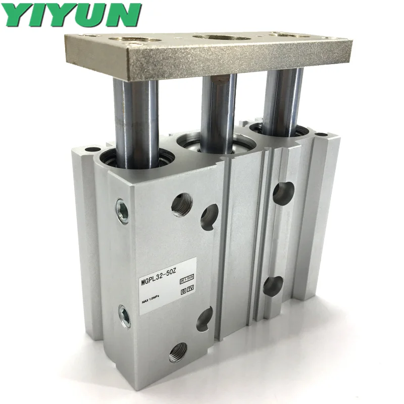 

MGPL63-10,20,25,30,40,50,75, 100125 MGPL63-10A,20A,25A,30A,40A,50A,75A,100A,125A/AZ/YIYUN Compact Cylinder MGP MGPL Series