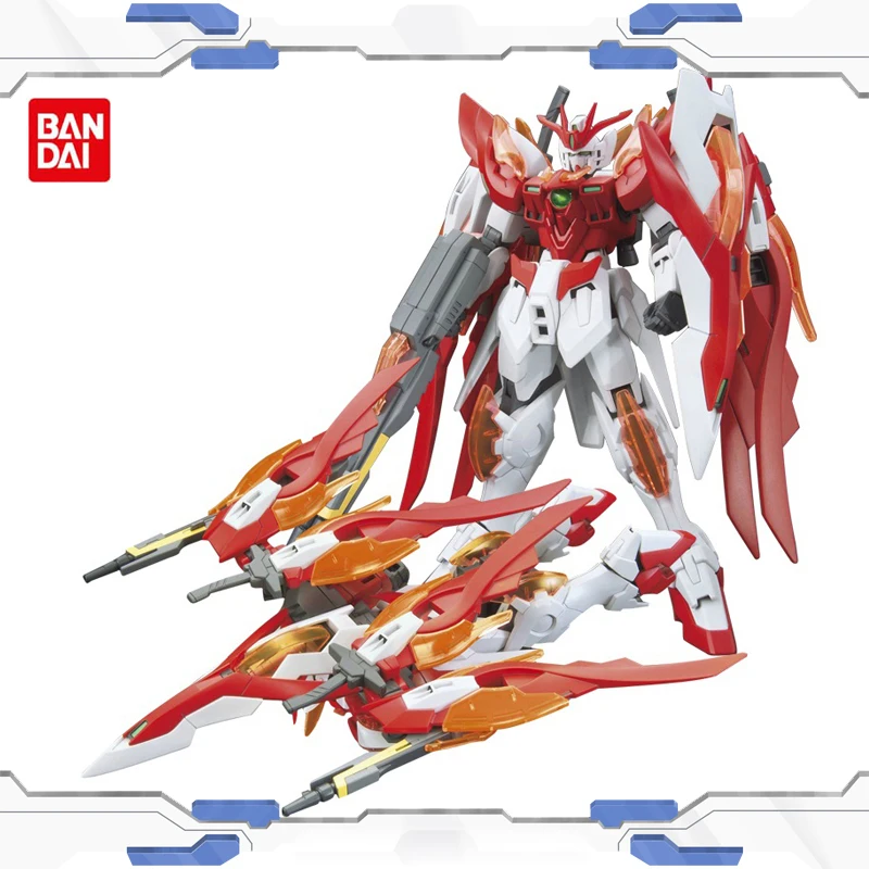 

Bandai Anime Model Assembled Gundam HG 1/144 Wing Gundam Zero Honoo Action Figure Robot Decoration Toy Children's Gift