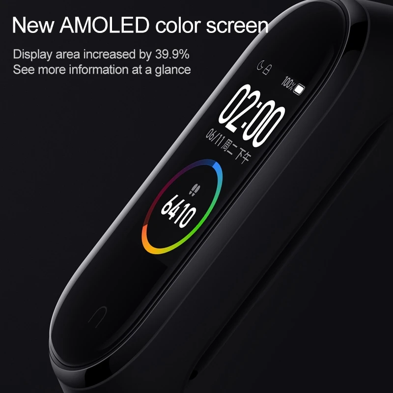 Оригинальный фитнес браслет Xiaomi Mi Band 4 цветной экран AMOLED|Смарт-гаджеты| |