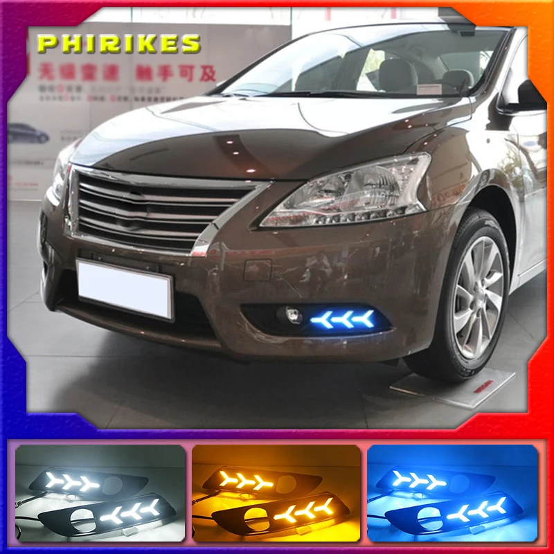 

Дневные ходовые огни для Nissan sentra Sylphy 2012 2013 2014 2015, 2 светодиодный т.