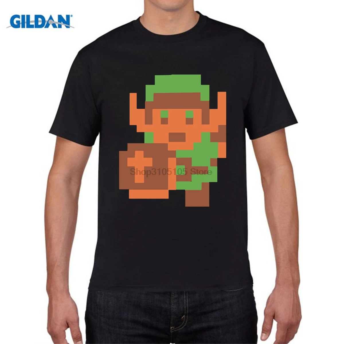 Забавная Мужская футболка Zelda Link The Ledgend of Пиксельная skyard Sword Triforce| |