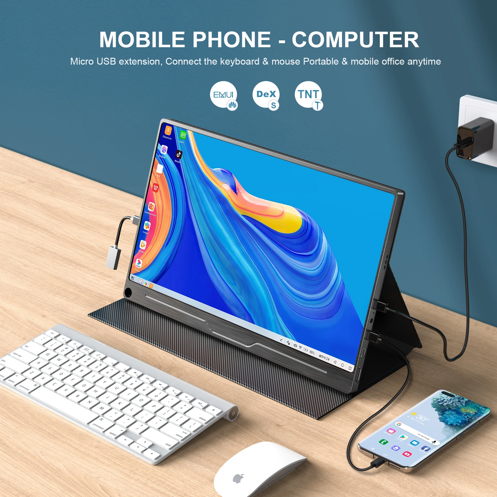 UPERFECT 17.3 дюйма 4K портативный монитор UHD экран работает с USB C второй матричные осид