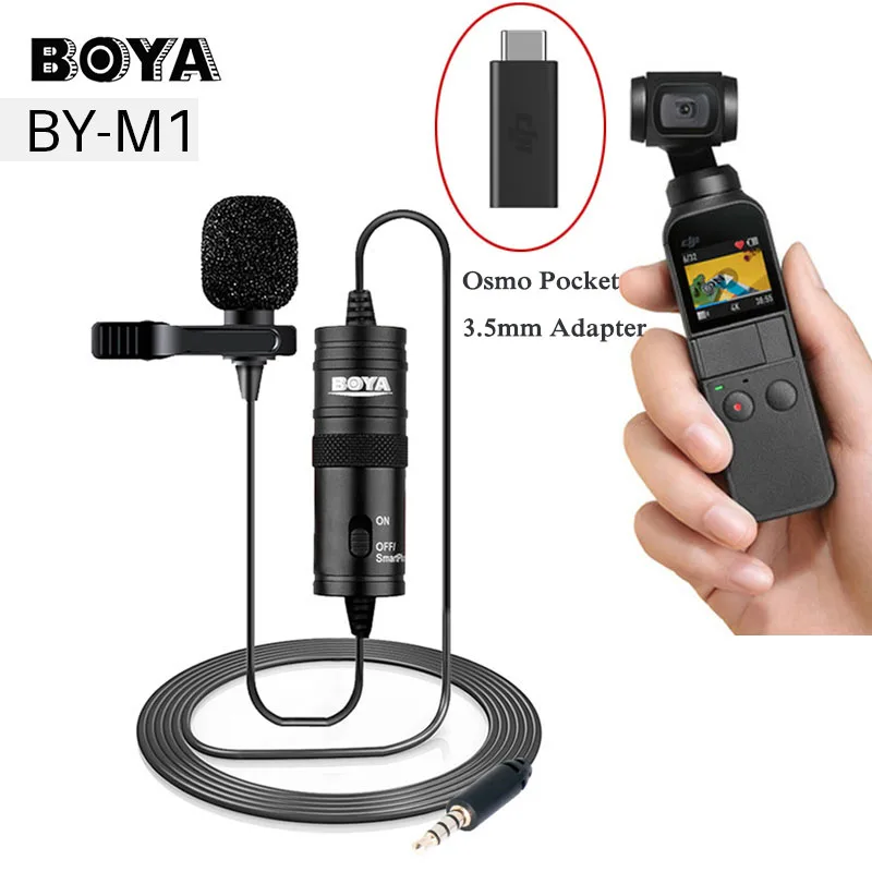Нажимной петличный микрофон Conensor Mic Vlog для телефонов DSLR Youtube DJI 3 5 мм адаптер Osmo