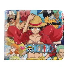 การ์ตูนญี่ปุ่นการ์ตูน One Piece Luffy กฎหมาย Ace กระเป๋าสตางค์กระเป๋าสตางค์สำหรับกระเป๋าสตางค์ Whit เหรี...