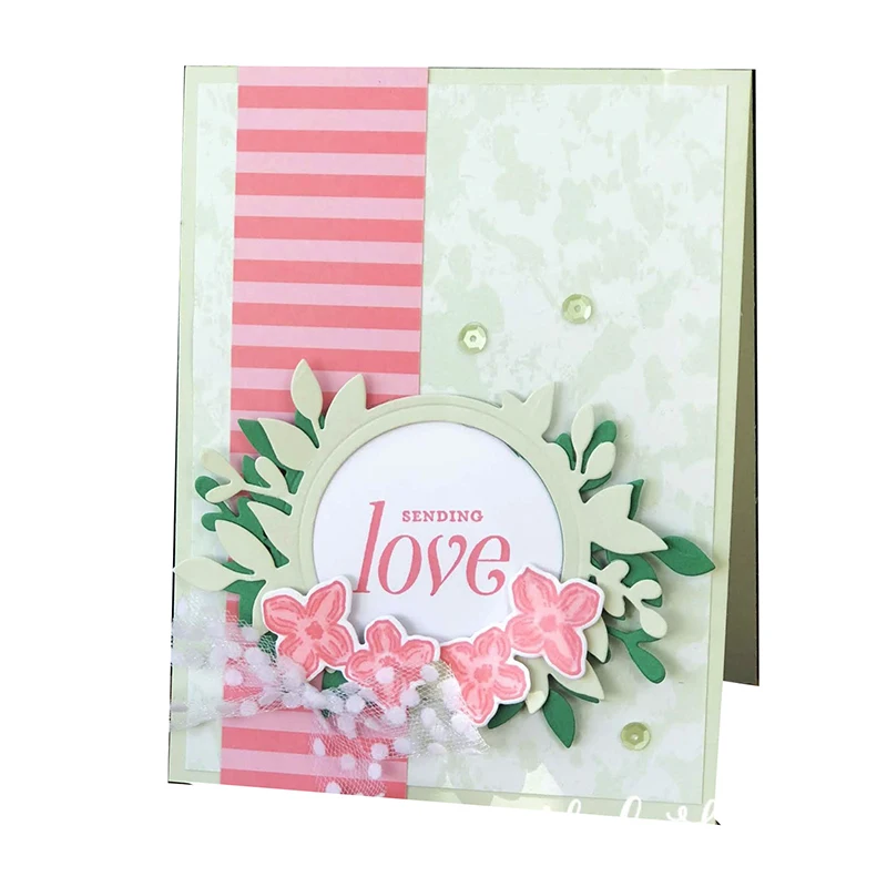 Цветочные Рамки Металлические Вырубные штампы и прозрачный штамп набор сделай