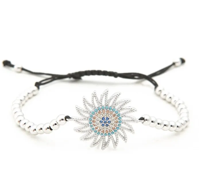 Золотой Серебряный микро проложить cz кубический цирконий Веревка Регулируемый