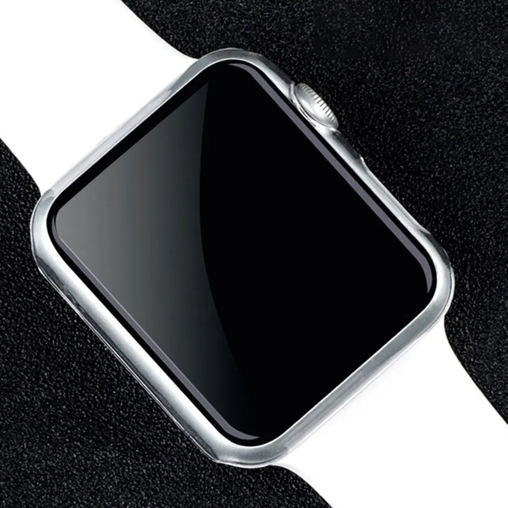 Прозрачный мягкий ТПУ чехол с полной защитой для Apple Watch 38 мм 42 iWatch серии 4 3 2