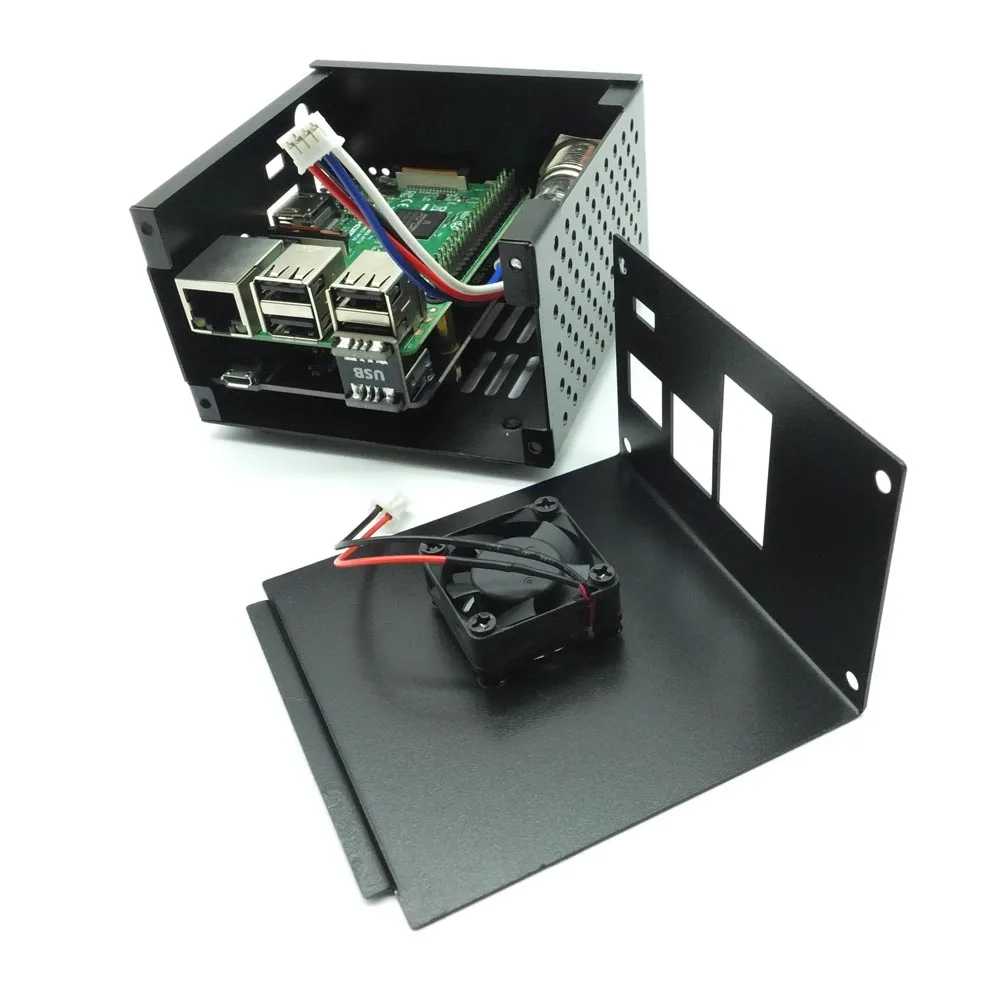 Raspberry Pi X850 V3.0 соответствующий металлический чехол + вентилятор выключатель