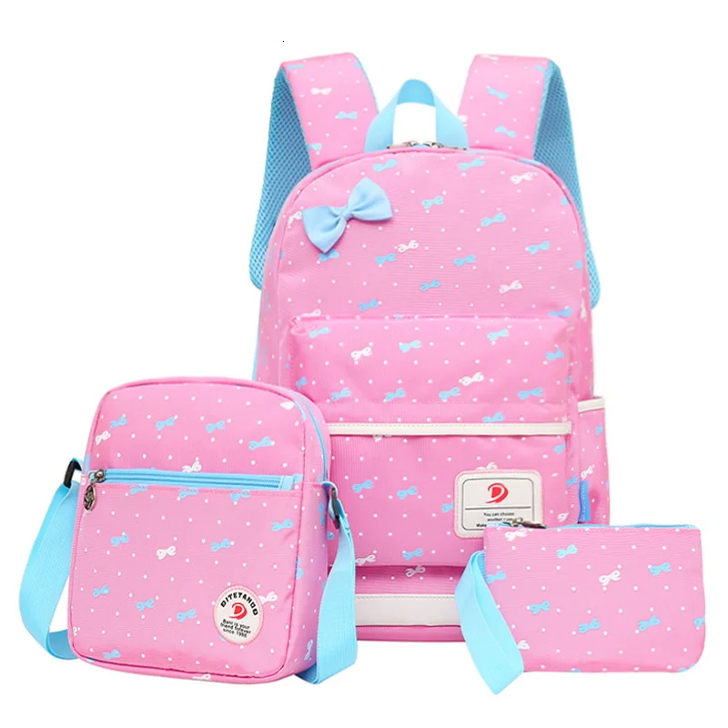 Pcs/Set school backpack 3 children School Bags Teenager Girls women shoulder travel bags printing rucksack mochila knapsack kids
