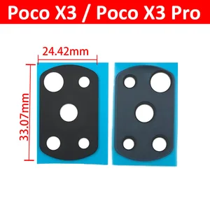 50Pcs/Lot, Rear Back Camera Glass Lens For Xiaomi Mi POCO X3 NFC / Poco
X3 Pro Back Camera Glass Lens With Glue Adhesive