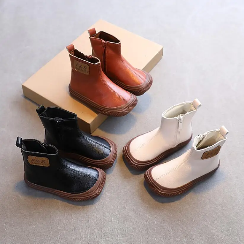 

Baby Girls Boys Boots 2021 Autumn Winter Infant Toddler Shoes Children's Martin Boots Anti-skiing Boots Kids Outdoor Shoes