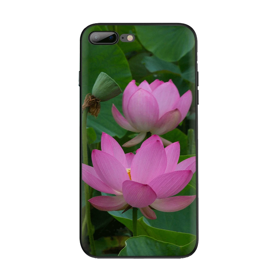 Чехол для iPhone 7 8 6 6s Plus 11 Pro XR X XS Max роскошный чехол розовый белый красный цветок