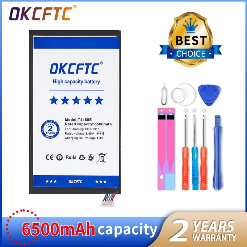 

Original OKCFTC Tablet Battery T4450E For Samsung Galaxy Tab 3 8.0 T310 T311 T315 SM-T310 SM-T311 SM-T315 T3110 6500mAh