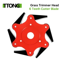 6 teeth grass trimmer head brush cutter blade manganese steel mower garden lawn machine accessories garden power tools