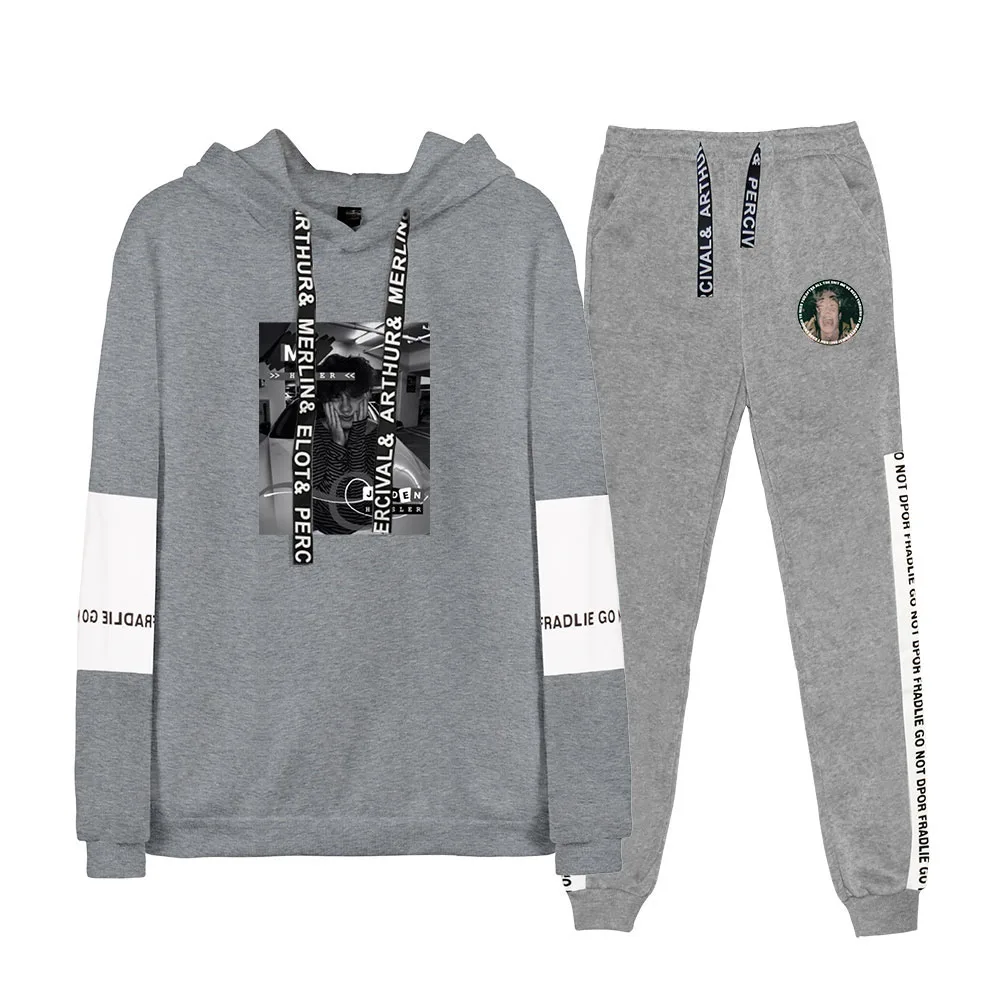 

Jaden Hossler Hoodie Men Women Two Piece Set Hoodies and Sweatpants Harajuku Streetwear 2020 Tracksuit Unisex Long Sleeve Casual