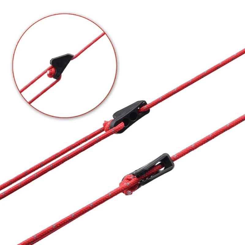 

Anti Slip Tent Fastener Wind Rope Triangle Buckles Cord Stopper Tools for Family Outdoor Camping Accessories