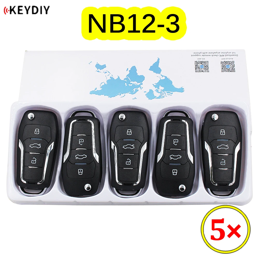 

5 шт./лот KEYDIY 3 кнопки, многофункциональный пульт дистанционного управления, детская серия NB для KD900 URG200, флэш-все функции в одном