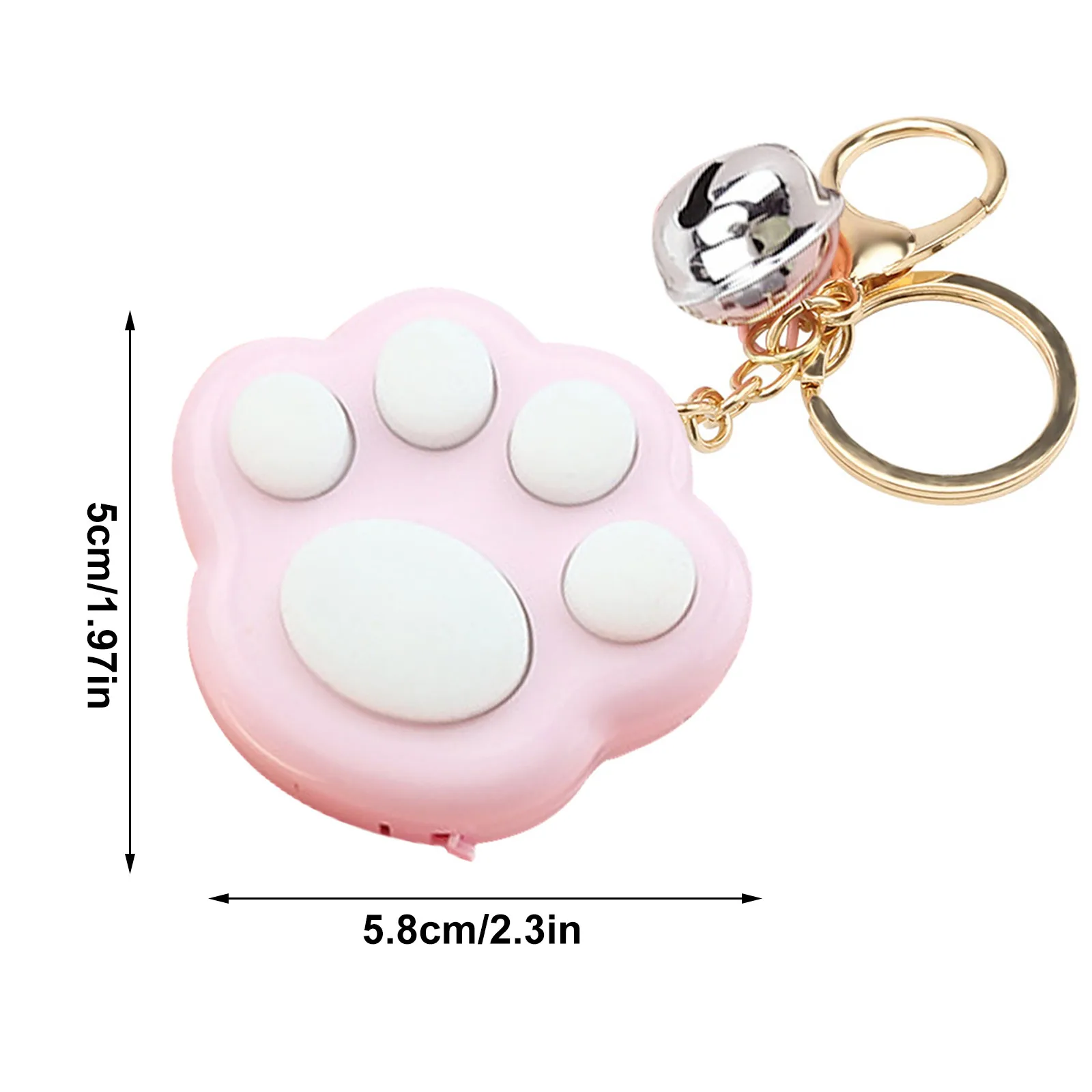

Soft Sticky Mini Cat Footprint Paw Game Keychain LED Electronic Memory Squeeze Games for Kids Adults