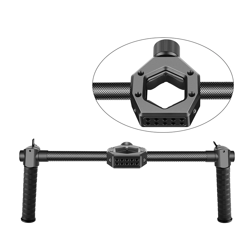 Углеродное волокно двойная ручка держатель 25-45 мм для Zhiyun Crane 2 V2 M Feiyu G6 Plus A1000 A2000 MOZA