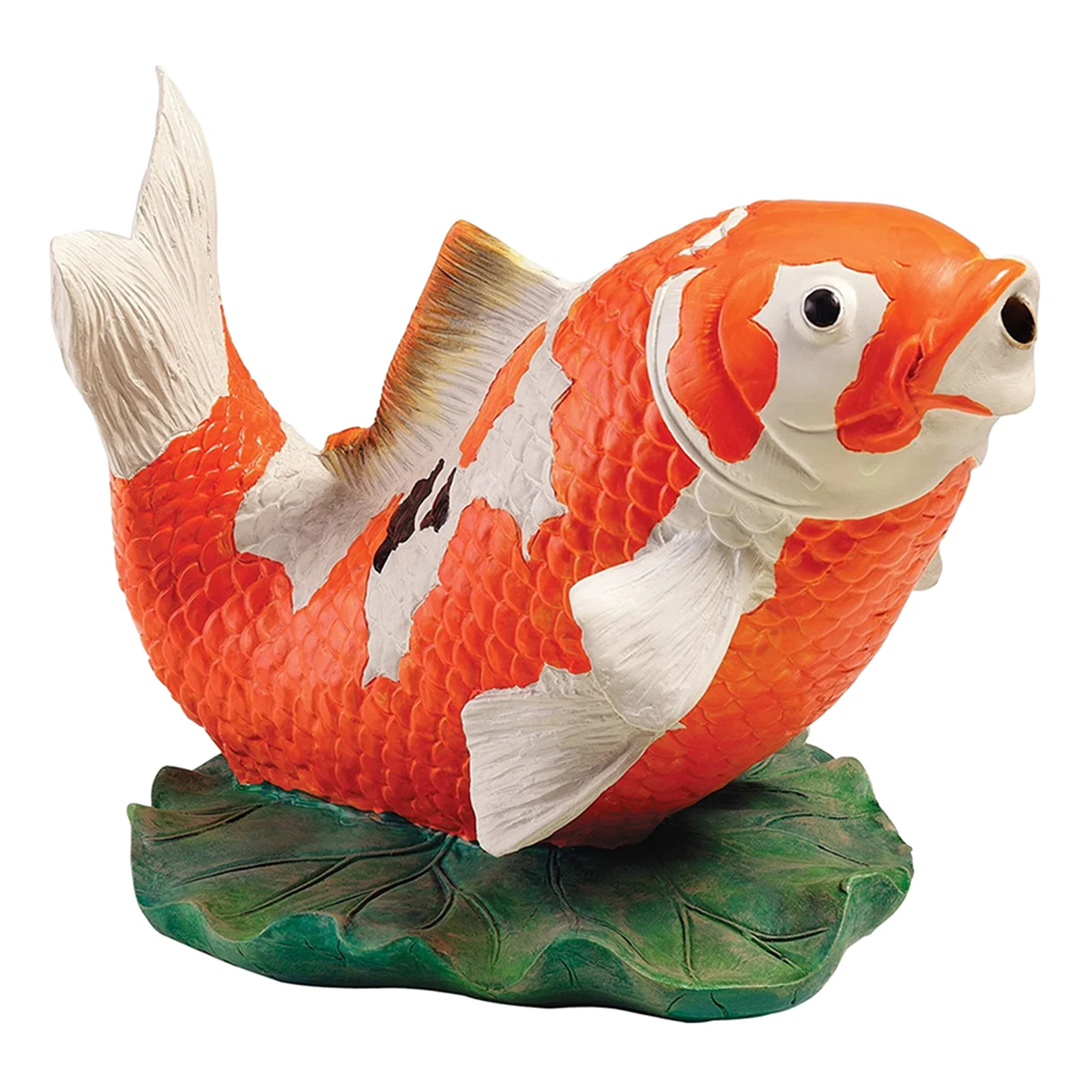 

Carp Fish Piped Pond Spitter Statue Water Feature ,15x6x10cm / 5.9x2.36x3.93inch