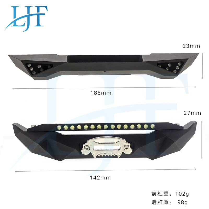 

Для TRAXXAS TRX-4 Defender осевой SCX10 II 90046 90047 Совместимость переднего бампера задний бампер с светодиодный светильник L268