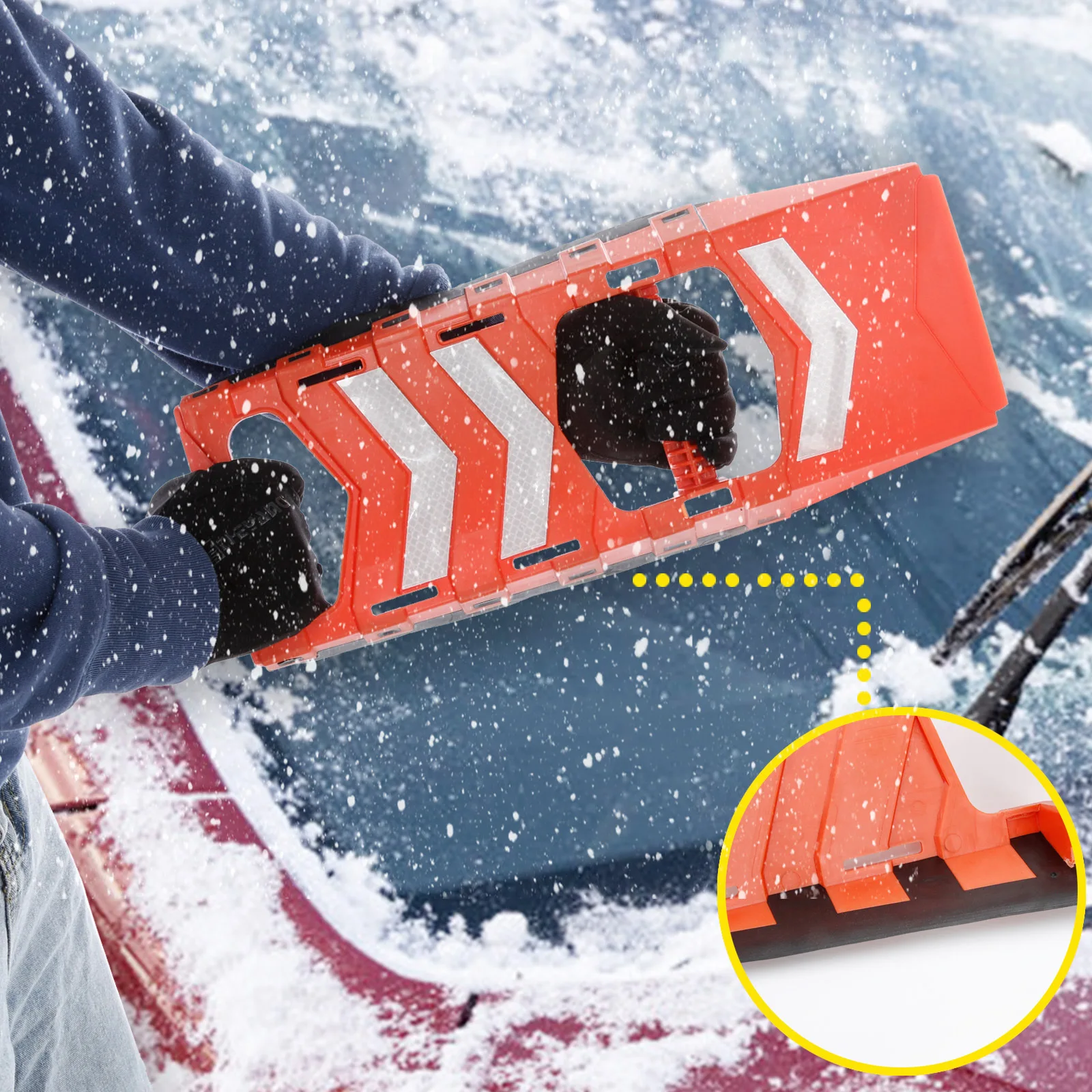 

Multi-purpose SnowShovel Snow Scraping and Antiskid Tools for Vehicle Snow Shovel