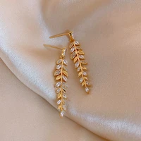 925 silver needle korean version new fashion personality temperament net red long diamond earrings for women