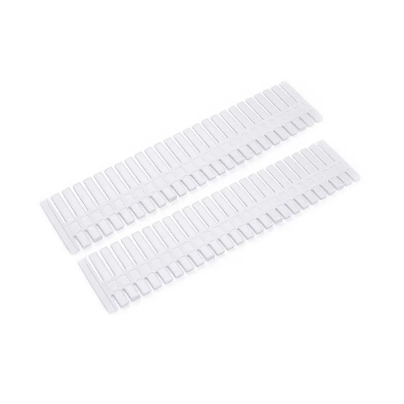 White-2pcs 2 шт. пластиковая доска DIY ящик для интерьера Регулируемый для хранения мелочей перегородка нижнее белье Галстуки Носки сетка разделитель Органайзер - Цвет: White-2pcs