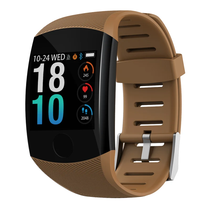 brown LIGE, новинка, Bluetooth, Смарт-часы для мужчин и женщин, сердечный ритм, кровяное давление, шагомер, часы, водонепроницаемые, фитнес-трекер, спортивные Смарт-часы - Цвет: brown
