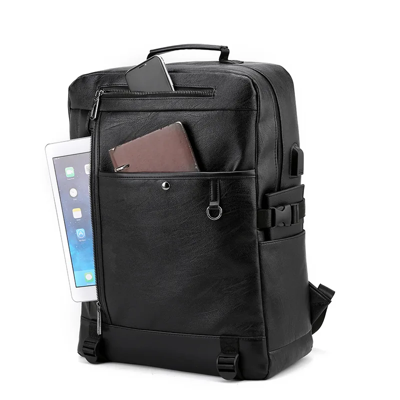 Мужской винтажный рюкзак с USB-зарядкой | Багаж и сумки