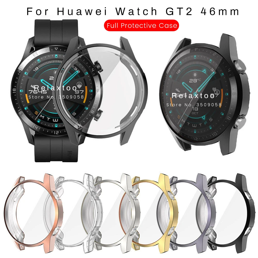 Мягкий силиконовый защитный чехол для huawei watch gt 2 gt2 46 мм из ТПУ бампер часов Hawei 2gt