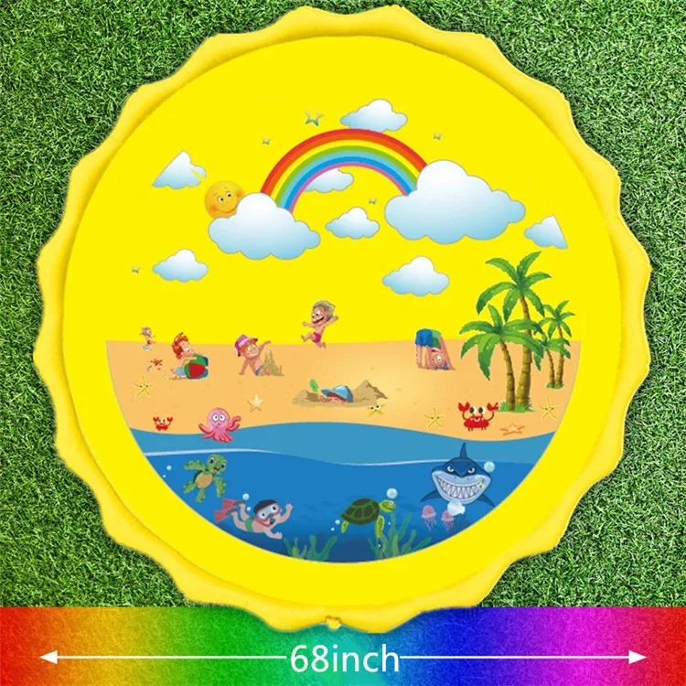 

170cm outdoor water Spray pad Suitable for children Play Mat water children's happiness kids water play mat Spray pad