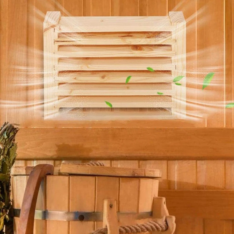 

2Pcs Summer Bath Sauna Room Air Vent Sauna Blinds Grille Ventilation Panel Sauna Room Equipment