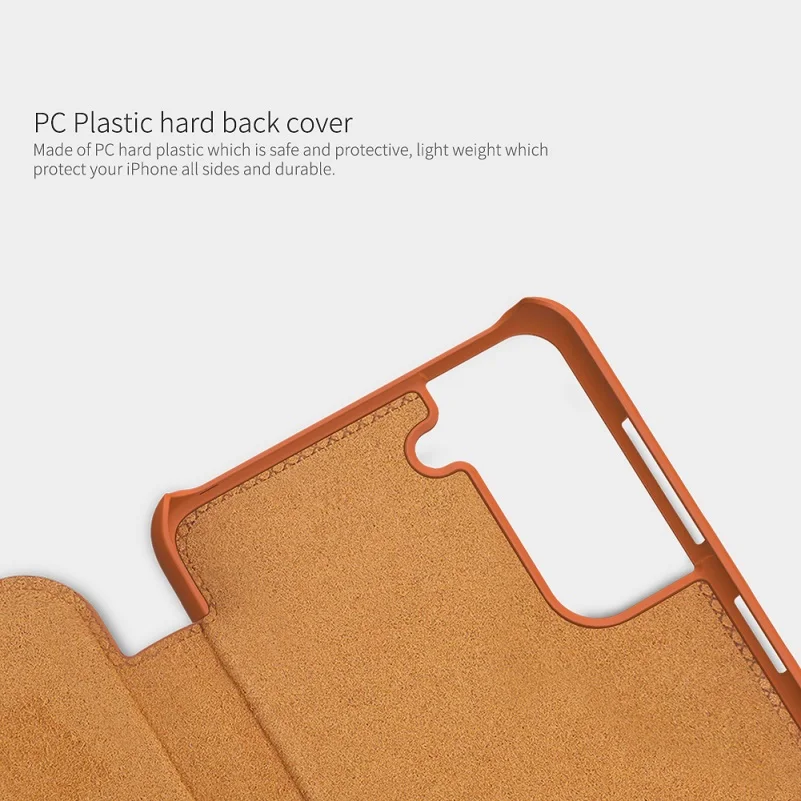 Nillkin Vintage Qin flip cover for Samsung Galaxy S21 Ultra PU Leather Case PC plastic back phone case S21+ | Мобильные телефоны и