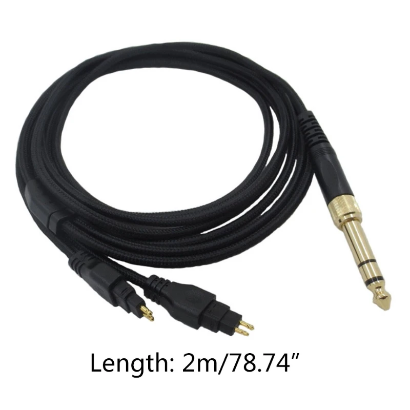 

Repair 3.5/6.35mm Earphone Cable Upgrade Cable for Sennheiser-HD580 HD600 HD650 HD660S Replacement Cable