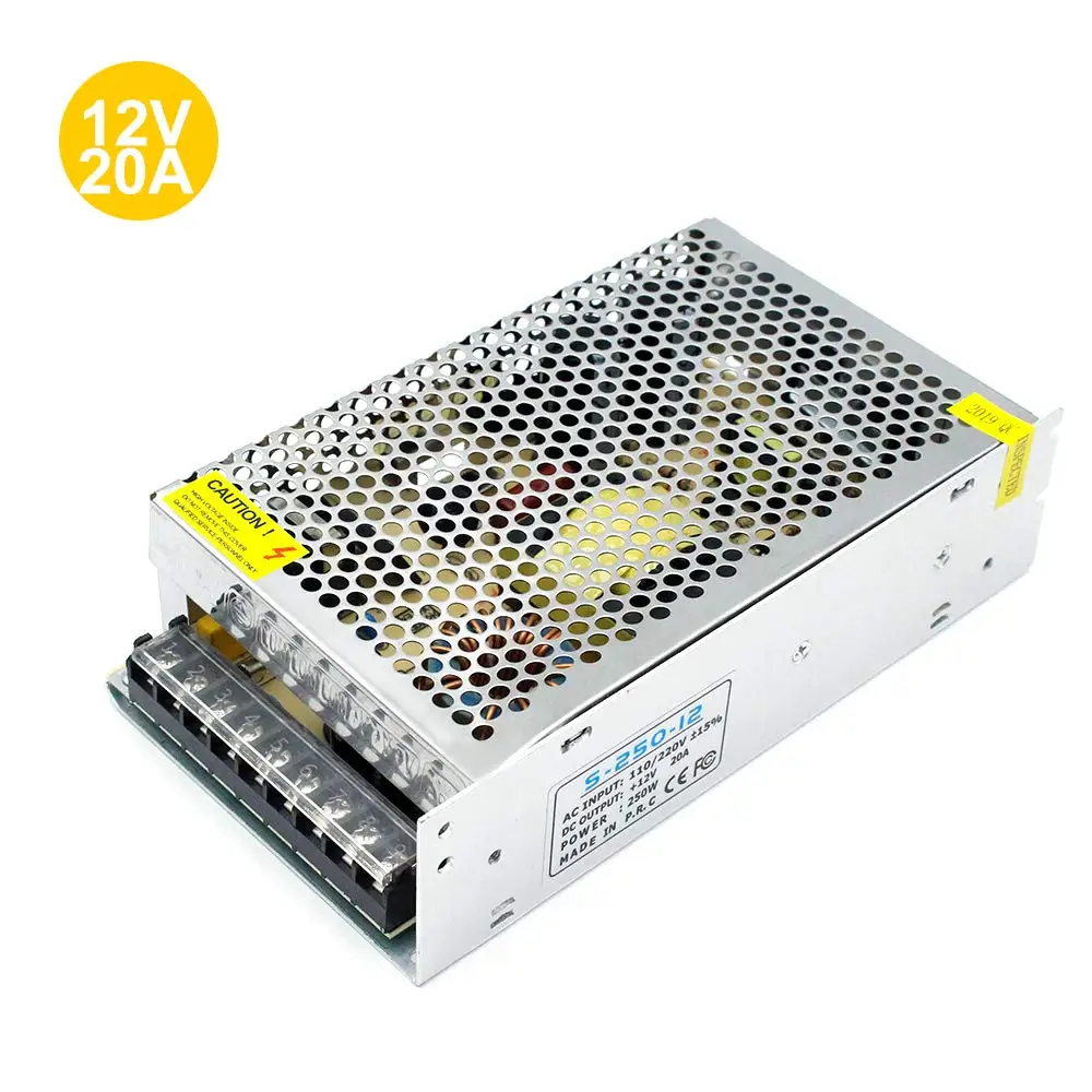 DC12V Питание блок Светодиодный светильник преобразования 1A 2A 3A 5A 10A 30A металлический чехол AC85-265V переключения драйвера для светильник ing трансфомеры CCTV