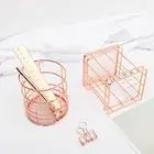 Круглая квадратная сетка для ручек, линейка, держатель для канцелярских товаров, чехол для хранения, контейнер-Органайзер