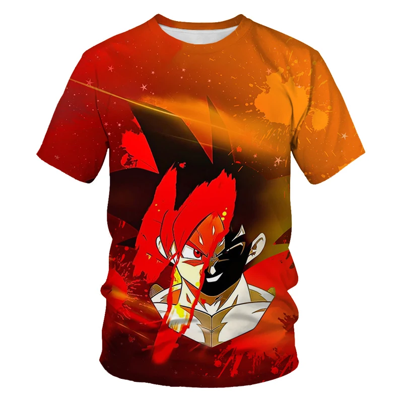 

T Shirt For Men Summer Fashion New T-shirts Anime Clothes Turtle Character Dragon Ball Z 3d Print Kids Casual Short-sleeved Tops
