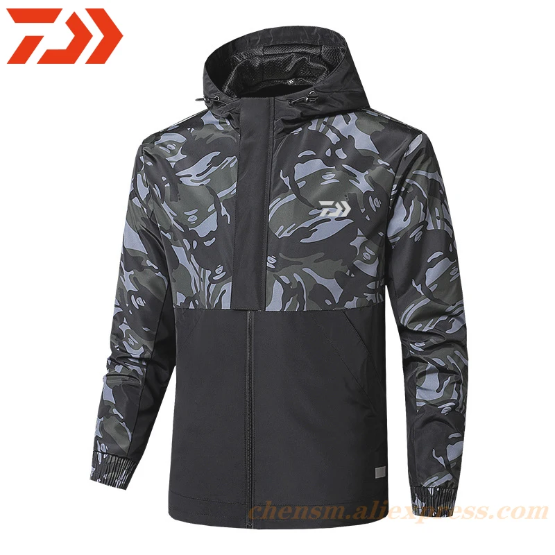 

Daiwa Jacket Men Fishing Shirt Camouflage Uv Protection Clothes Fishing Clothing Summer Breathable Quick Dry Soft Shell Outdoor
