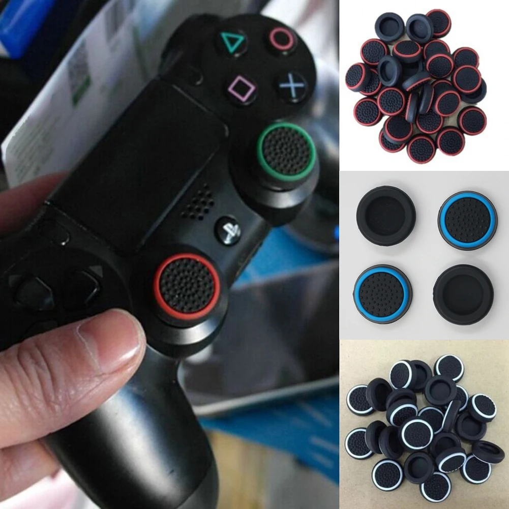 

One/360/series x Switch Pro Controllers Game Accessory 4Pcs Controller Thumb Silicone Stick Grip Cap Cover for PS3 PS4 PS5 XBOX