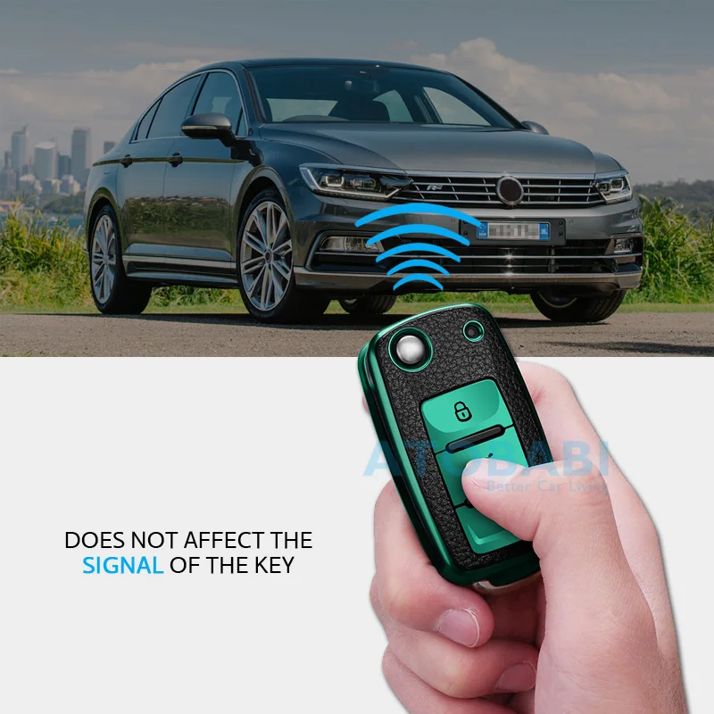 ТПУ чехол для ключей от автомобиля из кожи VW Polo Golf Passat Skoda Octavia A5 Bora сиденье Jetta Ibiza