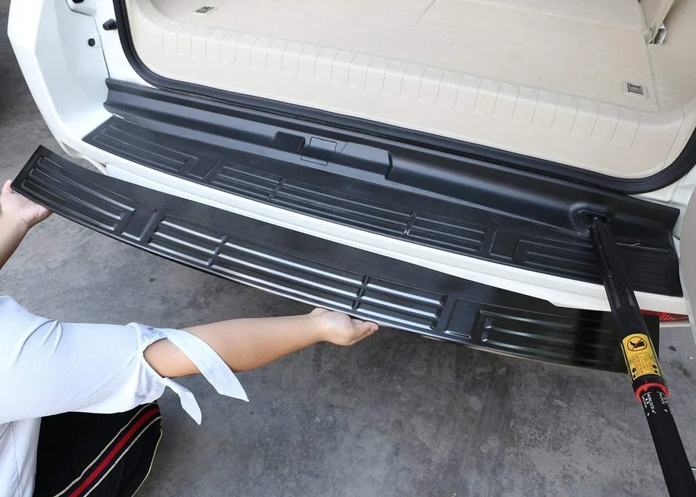 Защитная пластина для заднего бампера из нержавеющей стали Toyota Land Cruiser Prado FJ150 150