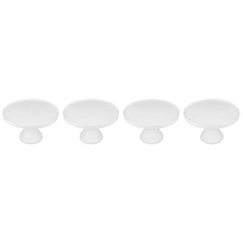 

4 pcs Birthday Wedding Party Cake Display Plate Party Cupcake Storage Stand